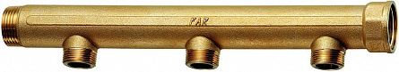 Коллектор FAR 1" с 3 отводами 3/4"