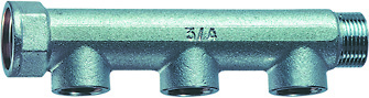Коллектор FAR 1" с 3 отводами 1/2" ВР