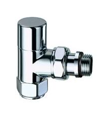 Вентиль запорный угловой FAR, гайка М24х19 (серебро), 1/2"EPDM