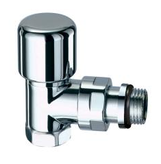 Вентиль термостатический TopFAR угловой, 1/2"ВР, серебро, EPDM
