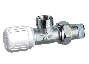 Вентиль термостатический угловой с горизонтальной буксой FAR 1/2" М24х19
