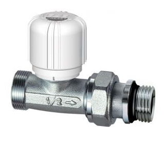 Вентиль термостатический прямой с преднастройкой, FAR	1/2"М24х19, EPDM