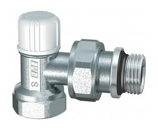 Вентиль запорный угловой FAR 1/2" ВР,  EPDM