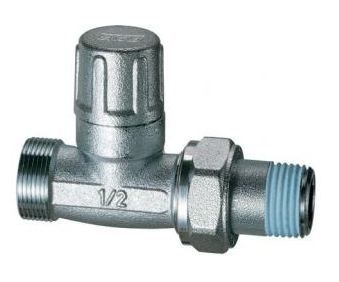 Вентиль запорный прямой FAR 1/2" М24х19