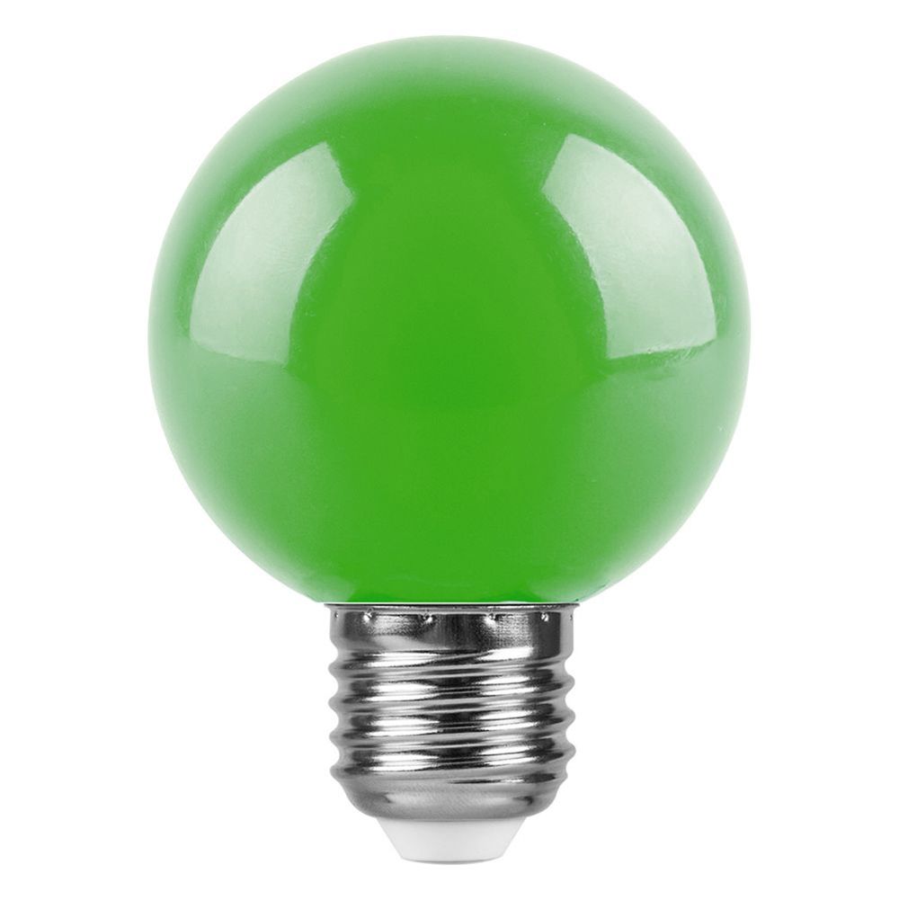 Лампа светодиодная Feron E27 3W зеленая LB-37125907