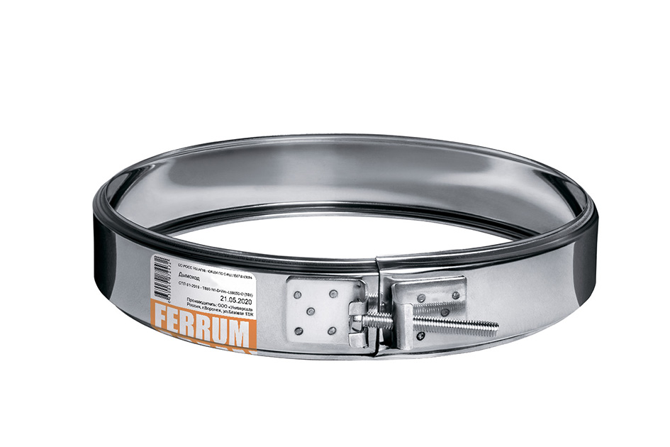 Хомут обжимной Ferrum (430/0,5 мм) Ф115