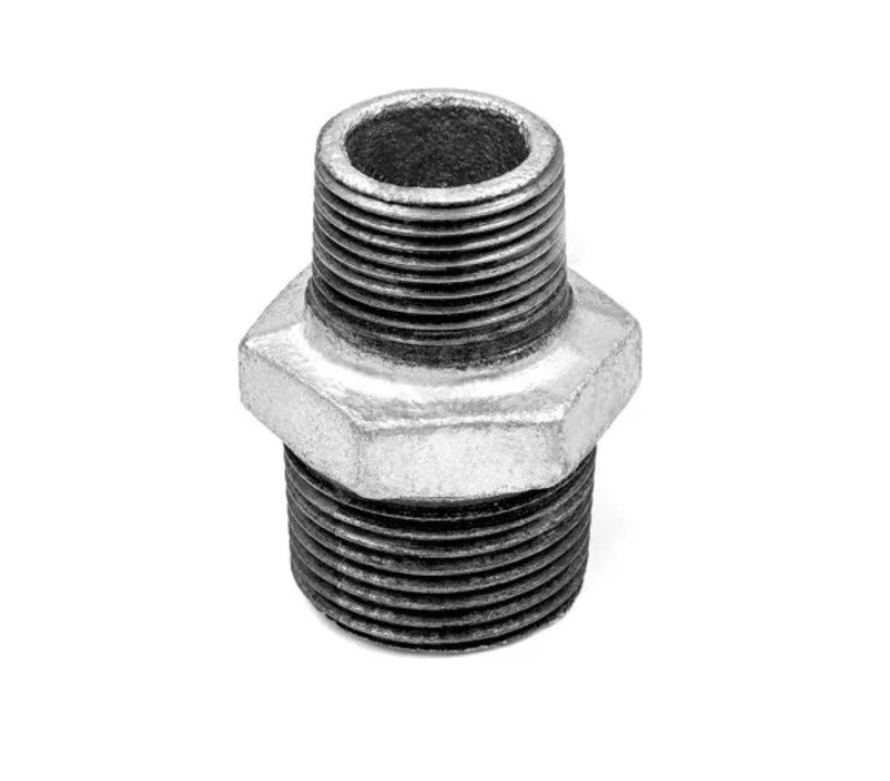 Ниппель Fittex PLUS чугун переходной оцинкованный Ду20х15 (3/4"х1/2") НР