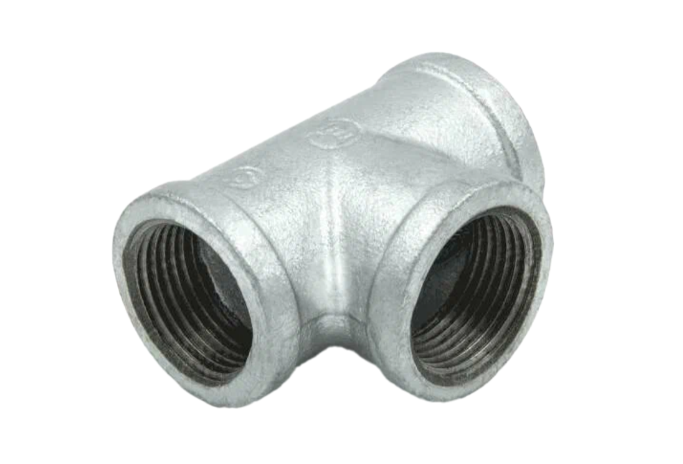 Тройник Fittex PLUS чугун оцинкованный Ду40 (1 1/2") м/м