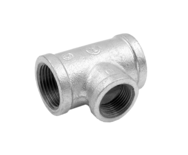 Тройник Fittex PLUS чугун переходной оцинкованный Ду40х25 (1 1/2"х1") м/м