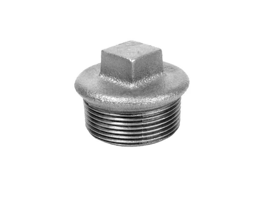 Заглушка Fittex PLUS чугун оцинкованная Ду20 (3/4") НР