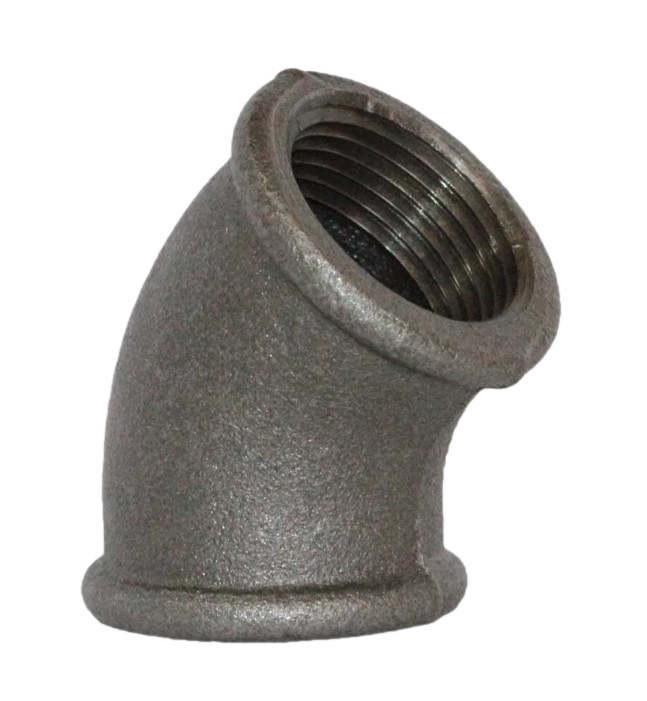 Угольник Fittex PLUS чугун 45гр Ду15 (1/2") м/м