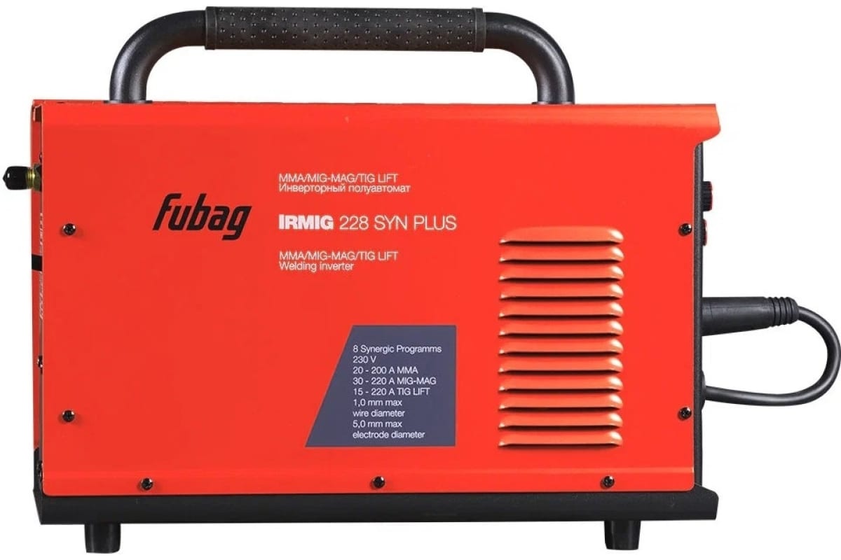 Сварочный полуавтомат FUBAG IRMIG 228 SYN PLUS c горелкой FB 250 3 м купить по цене "по запросу"