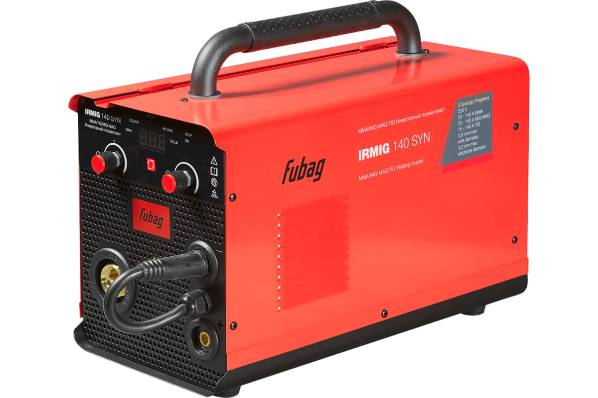 Сварочный полуавтомат FUBAG IRMIG 140 SYN с горелкой 150 А 3 м в комплекте купить с доставкой по РФ