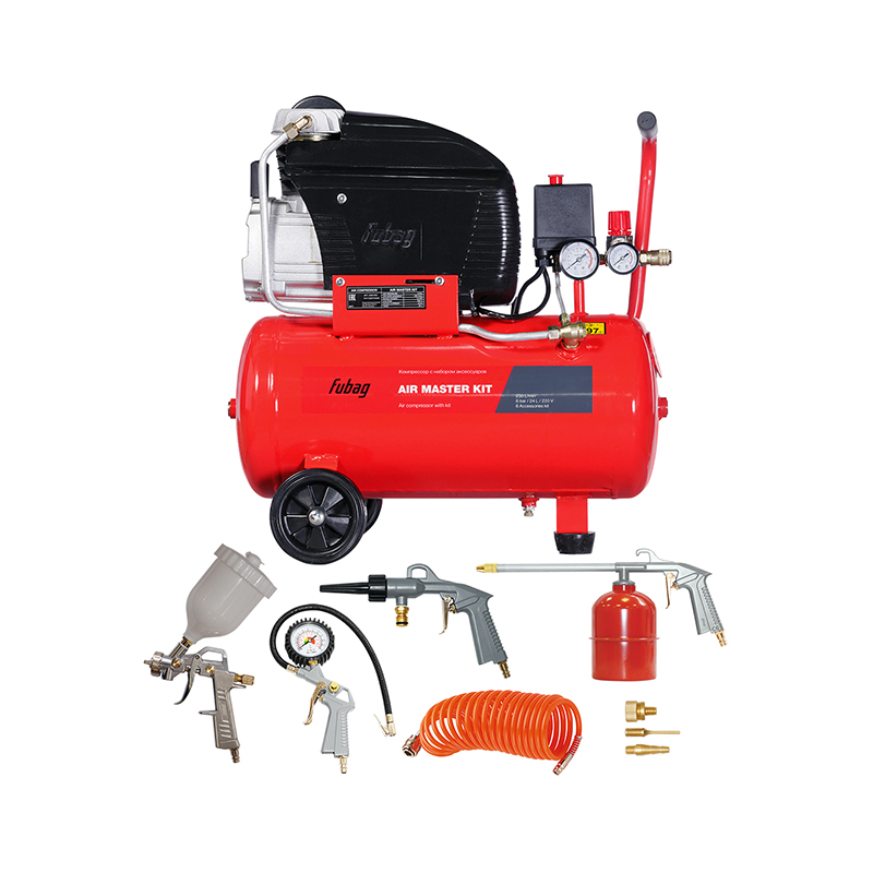 Компрессор FUBAG AIR MASTER KIT+6 (FC 230/24 + 6 предметов) купить по цене 22330 руб.