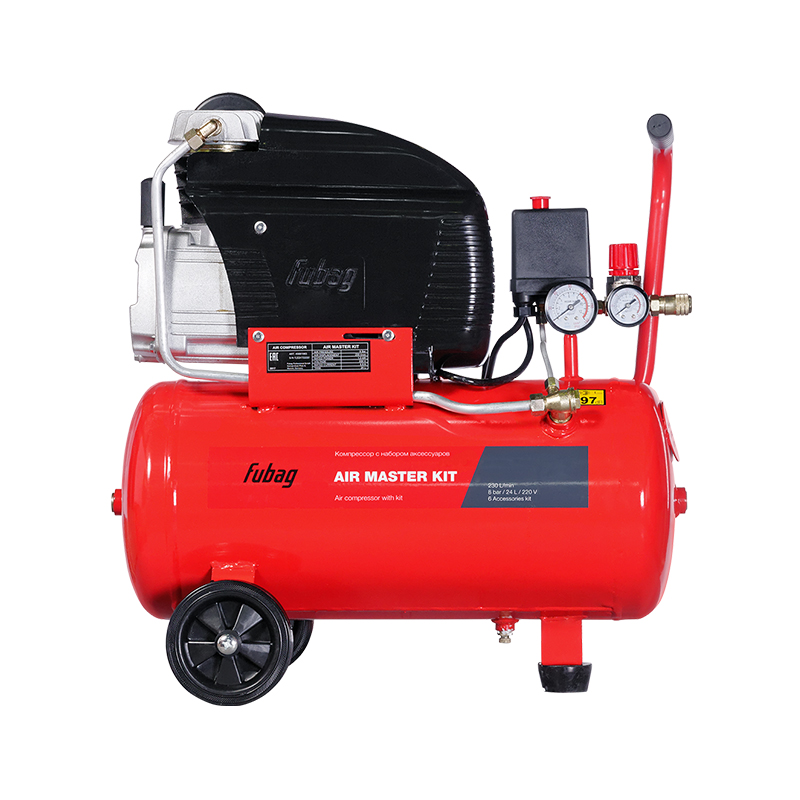 Компрессор FUBAG AIR MASTER KIT+6 (FC 230/24 + 6 предметов) заказать со складов по всей России