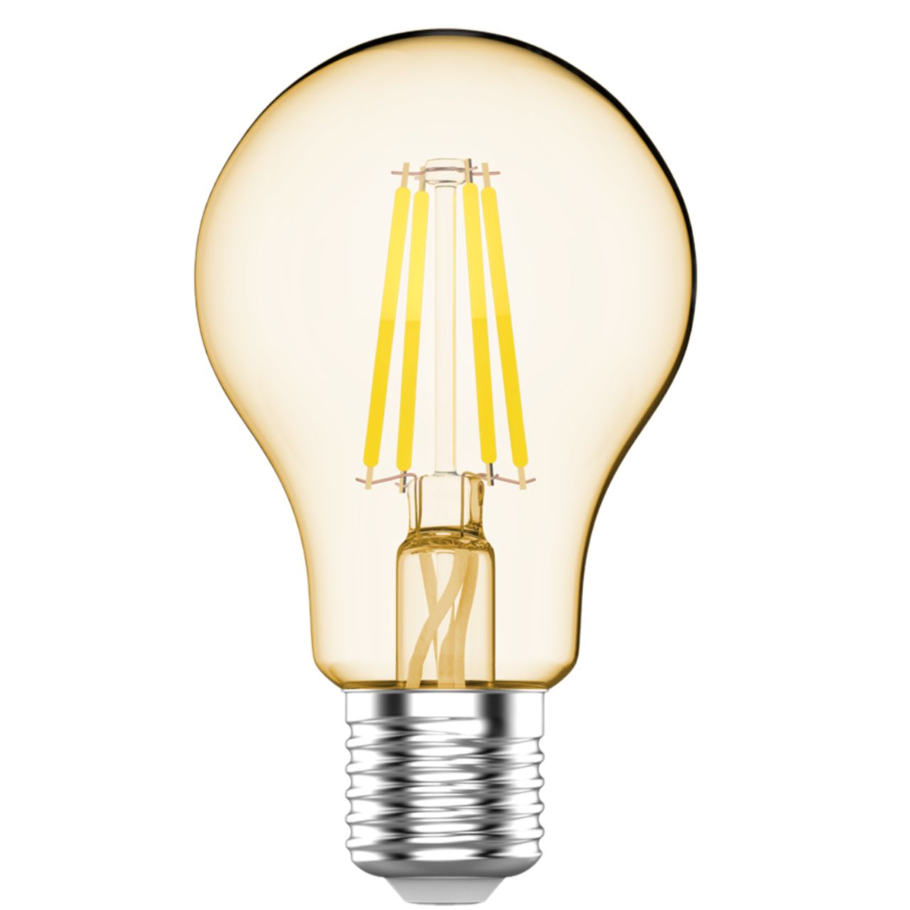 Лампа cветодиодная филаментная Gauss E27 4,5W 2200K прозрачная 1021245 купить с доставкой по РФ
