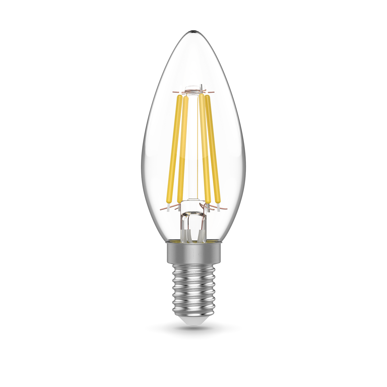 Лампа Gauss Basic Filament Свеча 4,5W 400lm 2700К Е14 LED