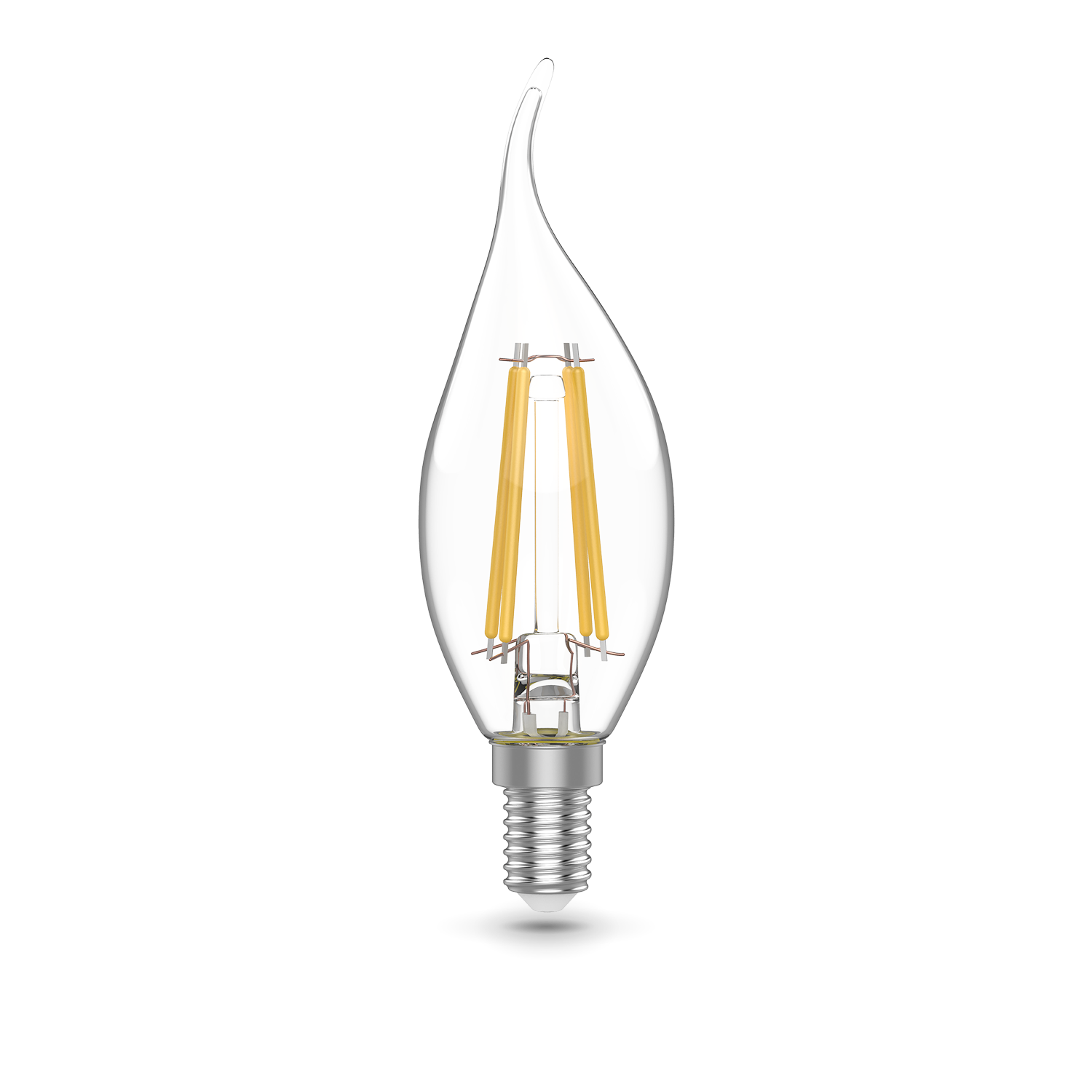 Лампа Gauss Basic Filament Свеча на ветру 4,5W 420lm 4100К Е14 LED
