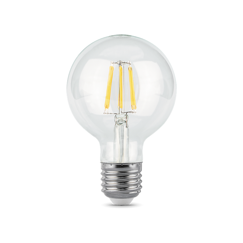 Лампа светодиодная GAUSS Black Filament филаментная 6Вт G95 шар 2700К E27 630лм