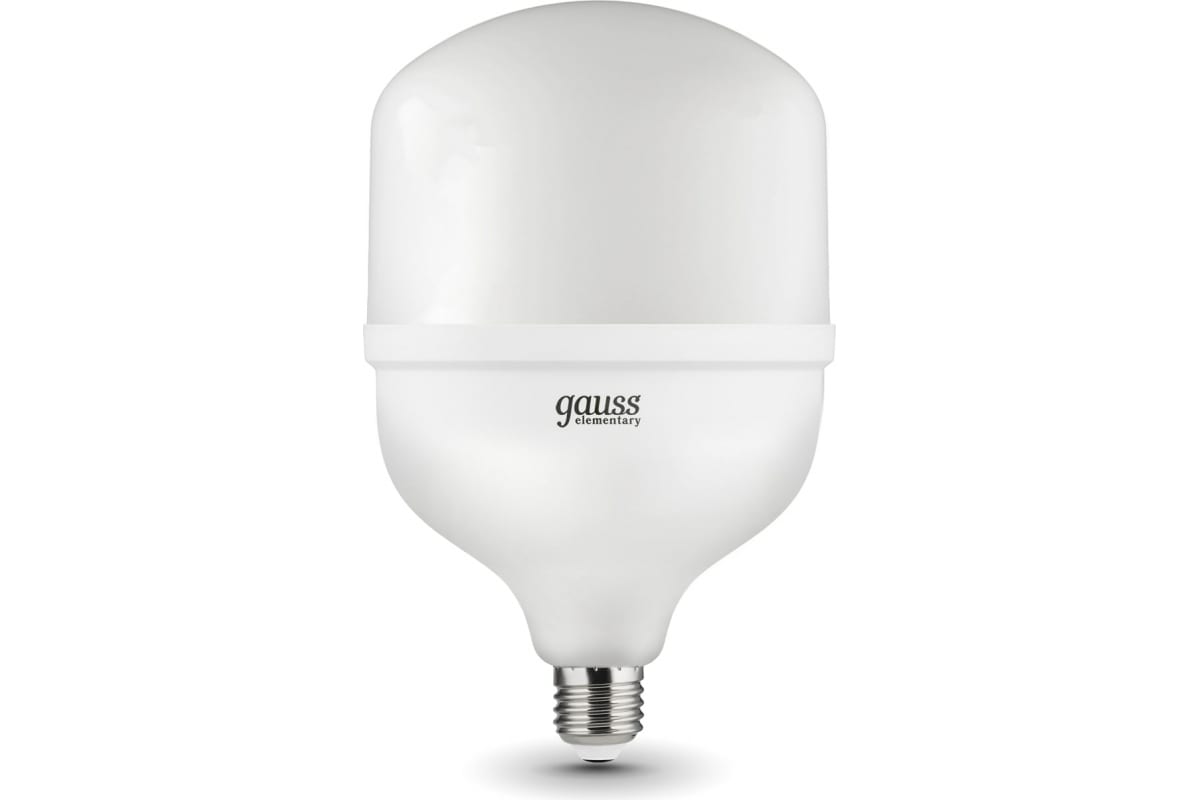 Лампа светодиодная Gauss Elementary 55Вт T160 цилиндр 6500К E27 5250лм Promo