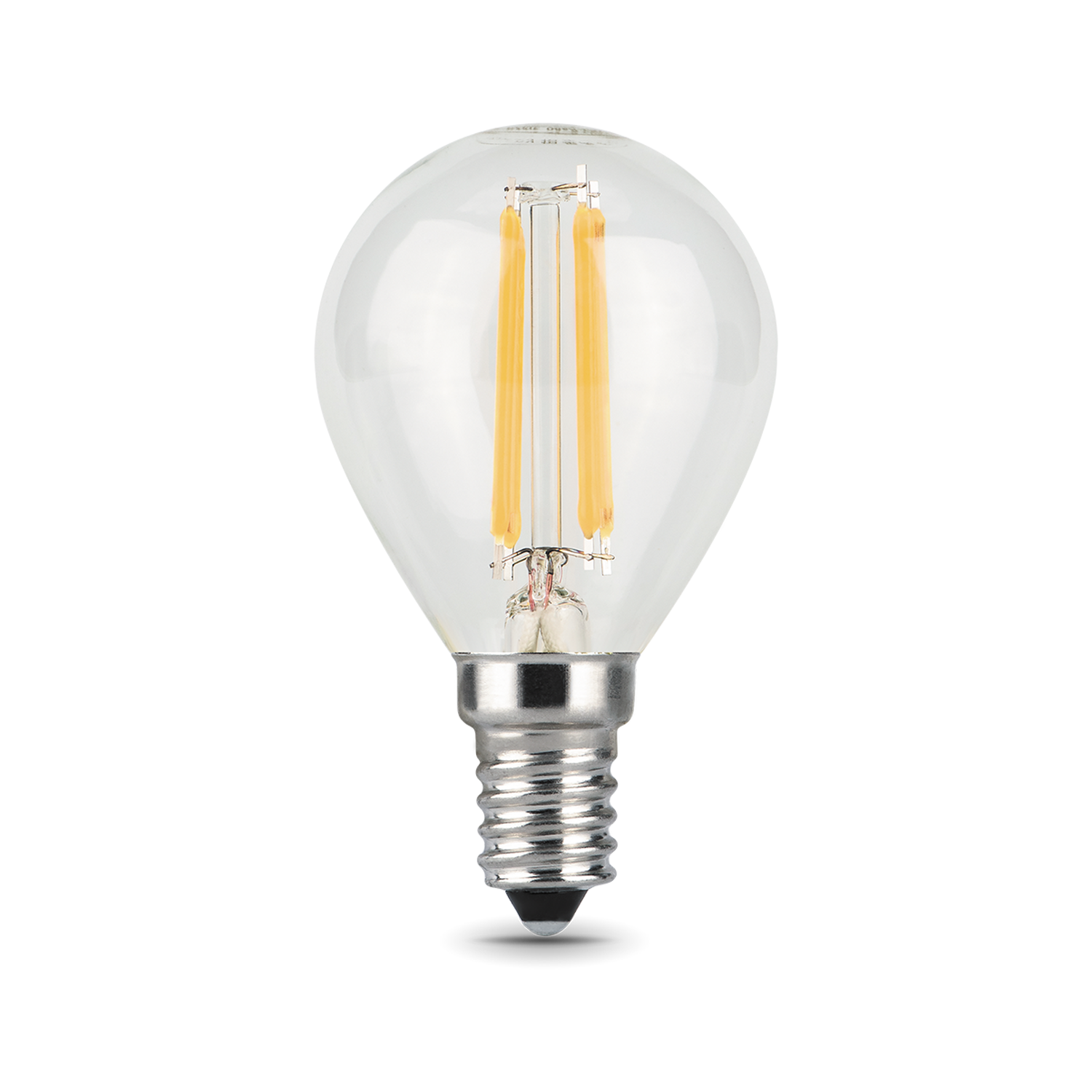 Лампа Gauss Filament Шар 7W 580lm 4100К Е14 шаг. диммирование LED