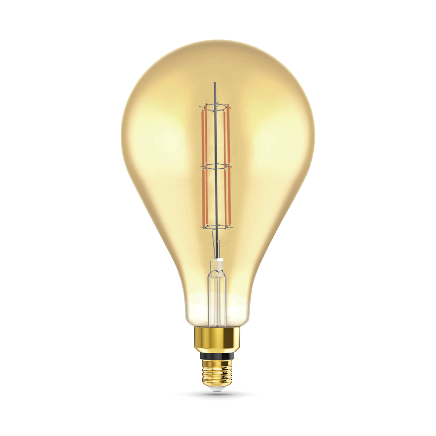 Лампа Gauss Filament PS160 6W 890lm 2700К Е27 golden straight LED