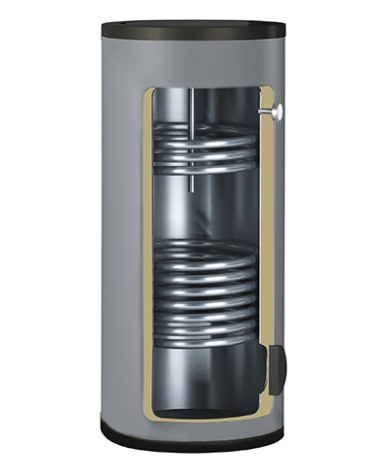 Бойлер 300 л с 2-я ТО Gekon B02 40/28 кВт напольный INOX