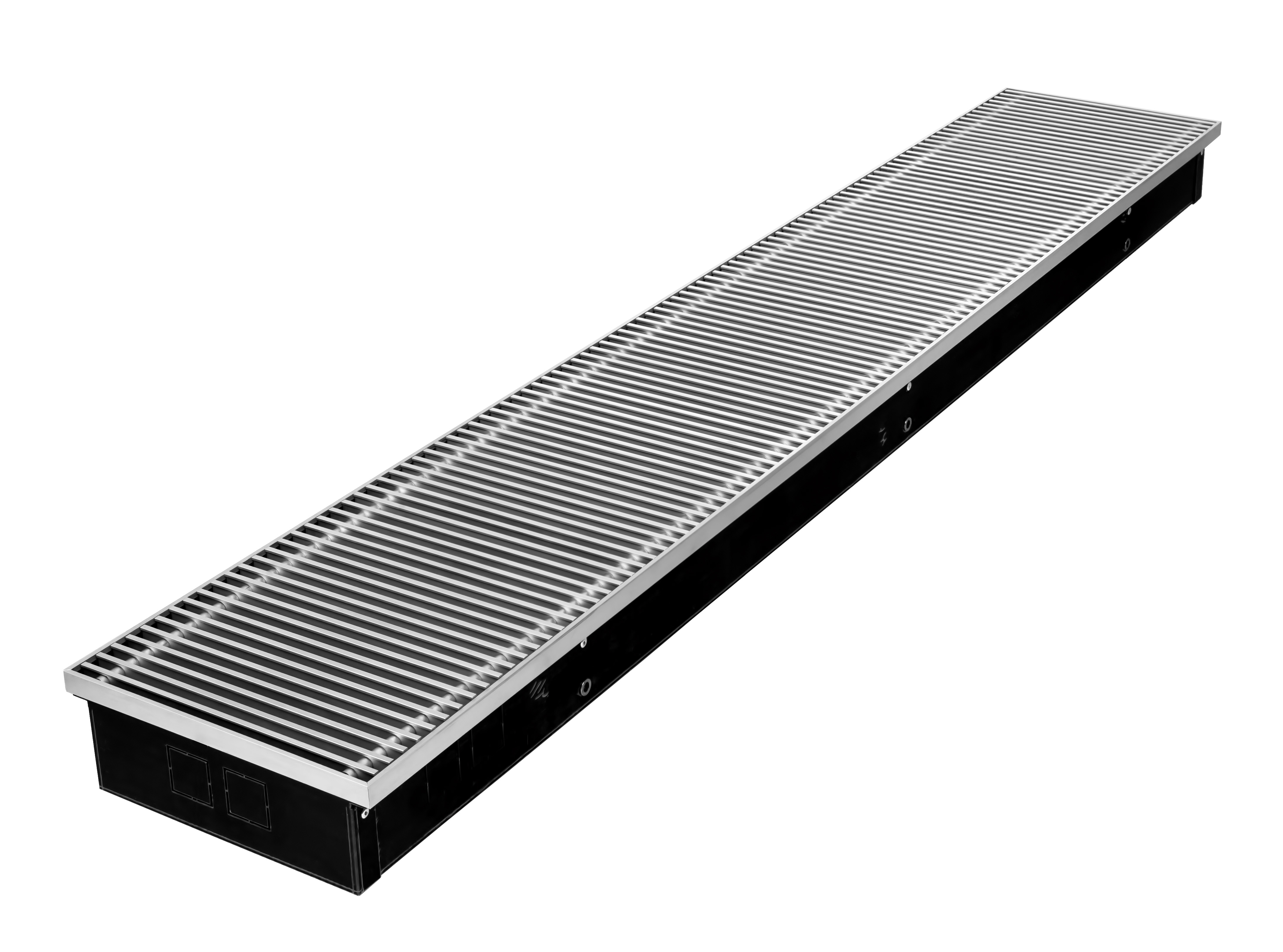 Конвектор внутрипольный Gekon Eco с решеткой RNA H14 L440 T38 без клапана