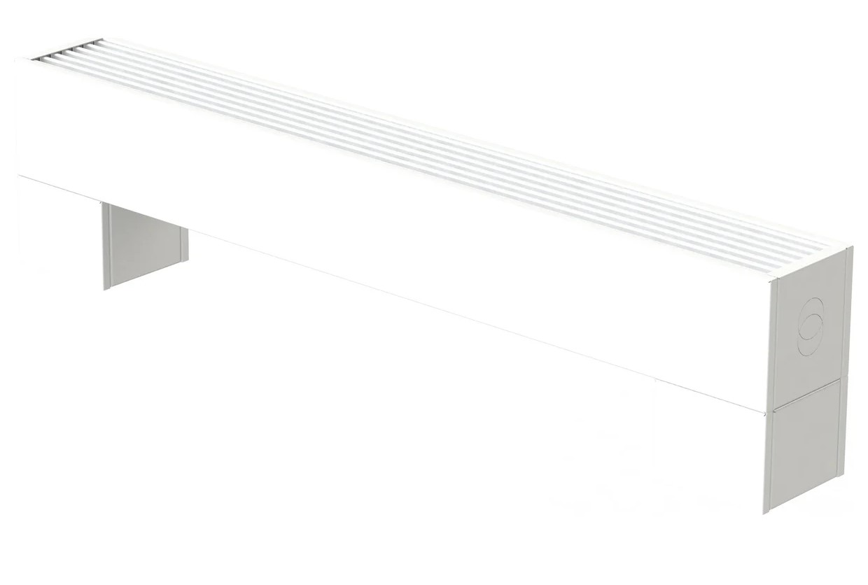 Настенный конвектор Gekon Level S/1HE H40 L080 W13 RAL9016