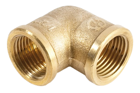 Угольник 90° General Fittings 2700 3/8"-3/8" резьба-резьба вн латунь