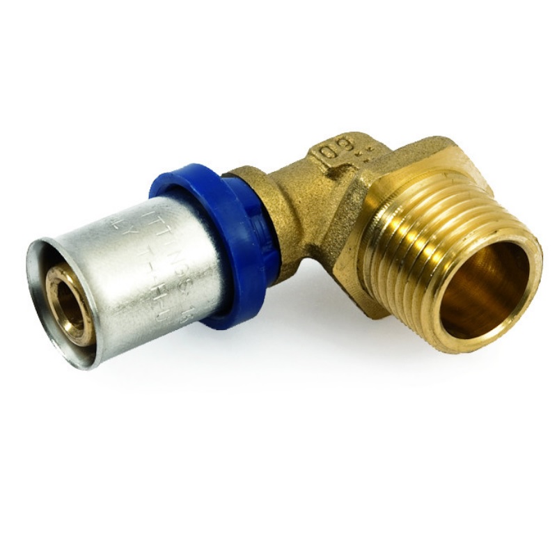 Угольник 90° General Fittings 32-1" 5T00 21 пресс-резьба нар латунь
