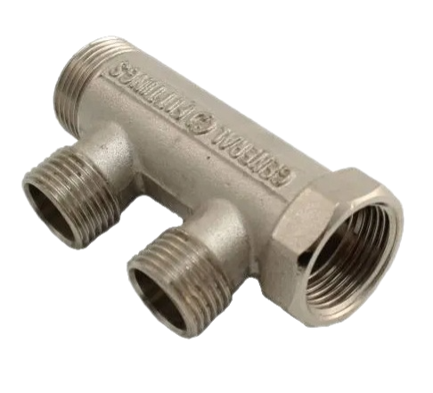 Коллектор General Fittings 3/4"в.р-н.р. - 2 - 1/2" н.р. купить с доставкой по РФ