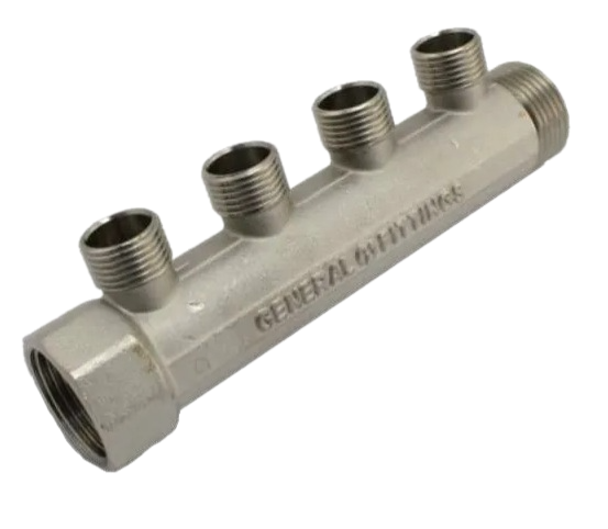 Коллектор General Fittings  1"в.р-н.р. - 4 - 1/2" н.р. купить с доставкой по РФ