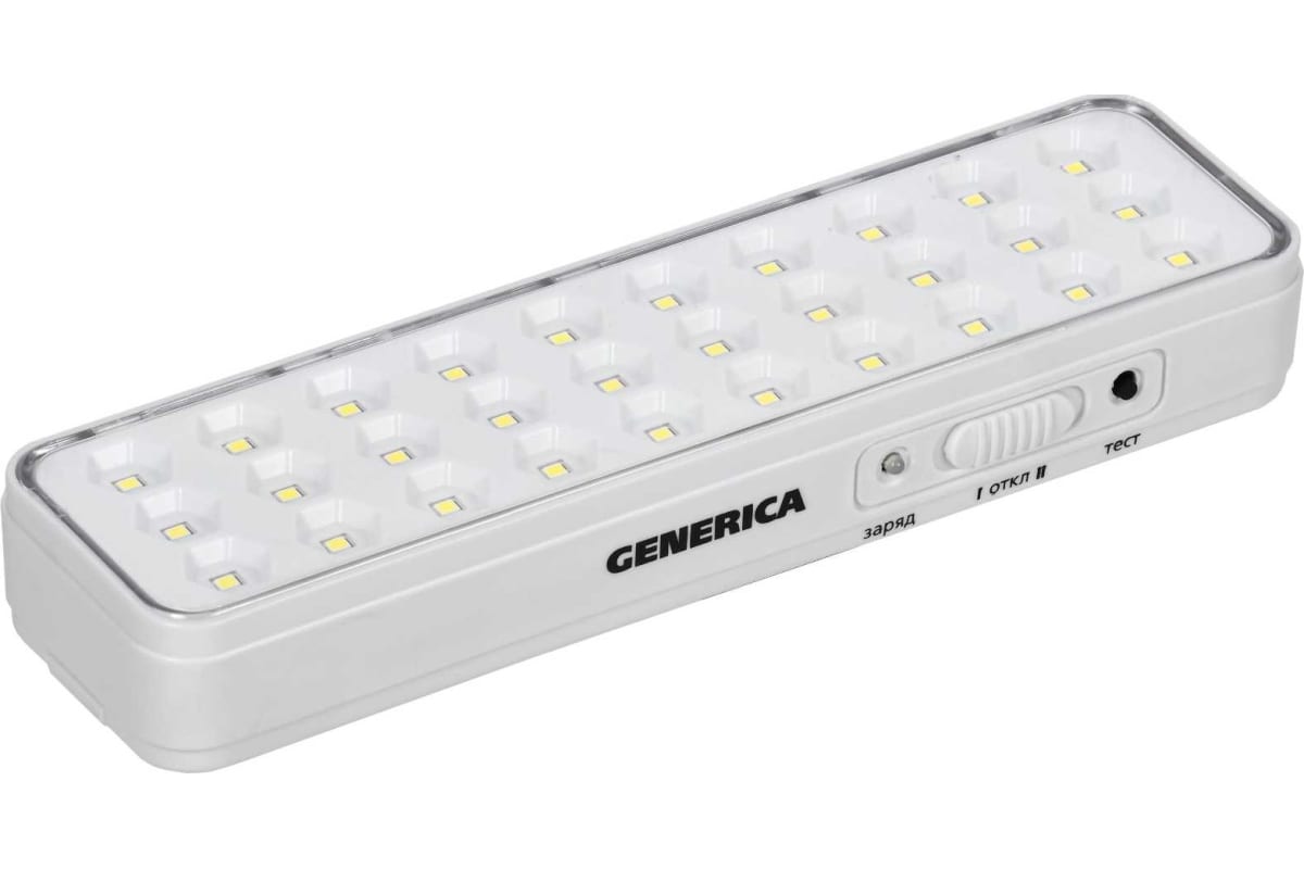 Светильник GENERICA аккум. ДБА 1120 непост. 120LED 6ч 12Вт