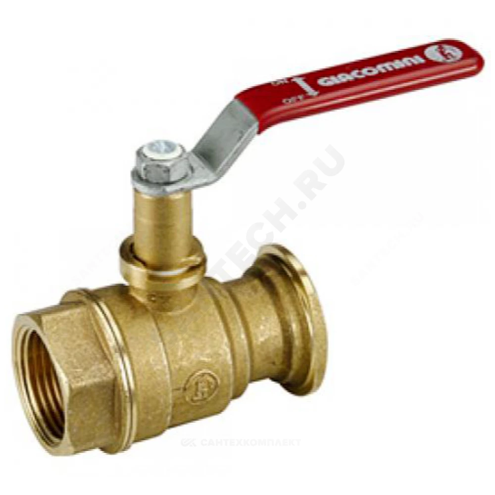 Кран шаровой с рычажной ручкой 1 1/4"F x 2" Giacomini купить с доставкой по РФ