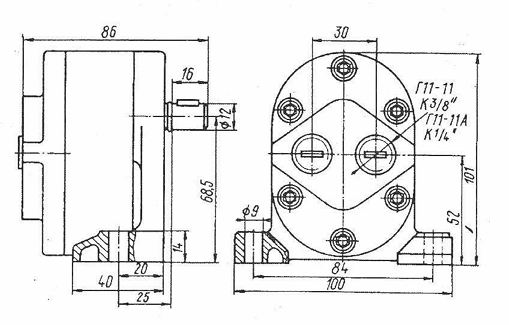 Насос Гидроаппарат шестеренный Г11-11 заказать со складов по всей России