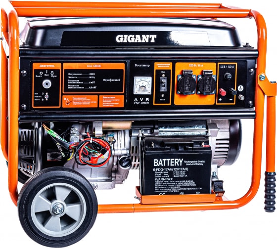Генератор бензиновый Gigant GGL-6500E