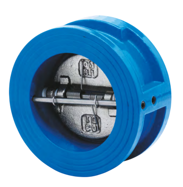 Клапан обратный межфланцевый двухстворчатый GROSS DCV8016 Ру16 Ду80
