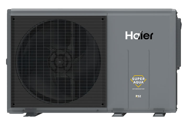 Тепловой насос, Haier, Super Aqua HE Monobloc, AW072MUCHA, с проводным сенсорным пультом управления с диагональю 5 дюймов