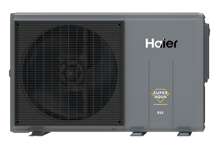 Тепловой насос, Haier, Super Aqua HE Monobloc, AW14NMXCHA, с проводным сенсорным пультом управления с диагональю 5 дюймов