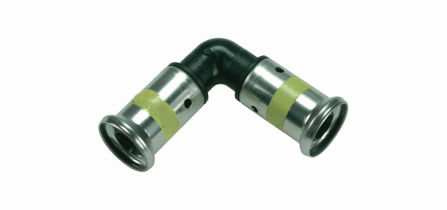 Угольник Henco 90° 16-16 PKG 1 пресс-пресс PVDF газ