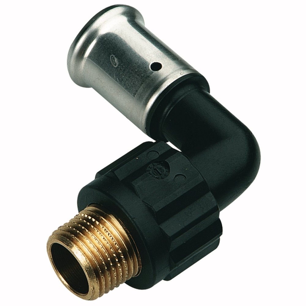 Угольник Henco 90° НР ПВДФ пресс 16x1/2"