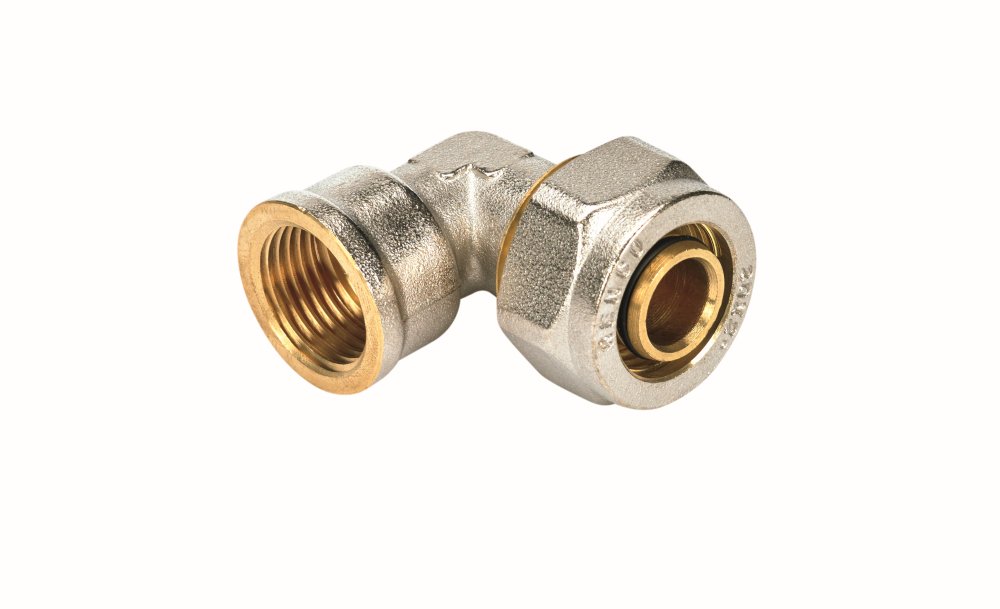 Угольник Henco 90° 20-3/4" S обжим-резьба вн. латунь