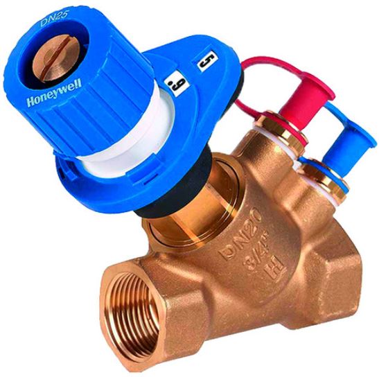 Запорно-балансировочный клапан Honeywell с измерительными ниппелями SafeCon(R) DN40 PN16