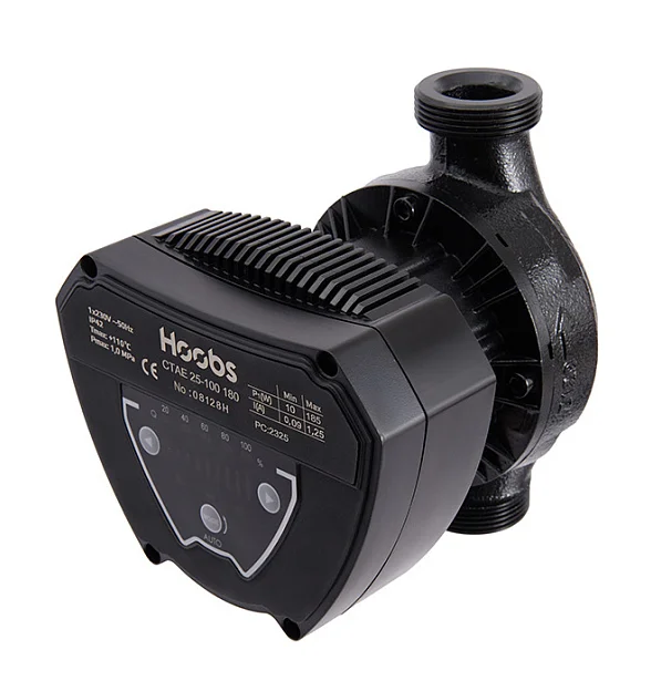 Насос циркуляционный Hoobs CTAE 25-80 180мм 130Вт 1x230В 50Гц (с гайками, чугун)