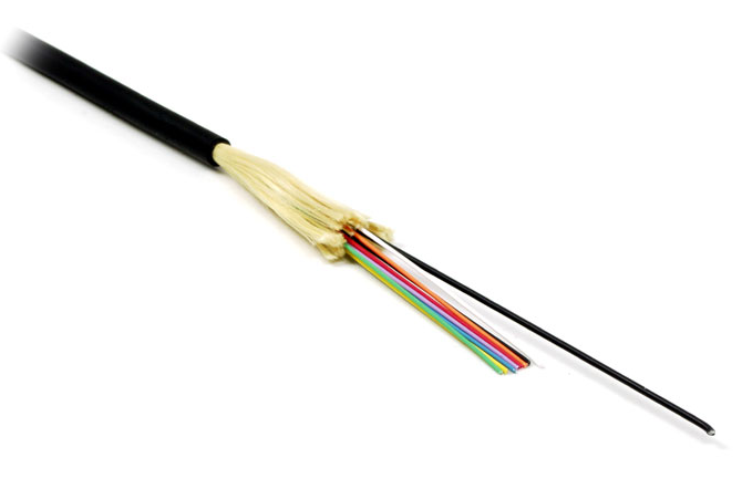 Кабель Hyperline одномод. 8 волокон плотное буф. покрытие (tight buffer) внутр./внешний LSZH IEC 60332-3 (-40град.C - +70град.C) черн. купить с доставкой по РФ