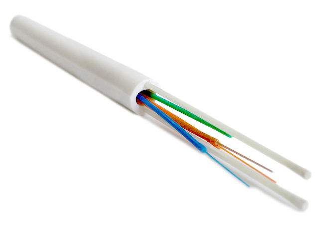 Кабель Hyperline FO-DPE-IN-9S-16-LSZH-WH волоконно-оптический 9/125 (SMF-28 Ultra) одномодовый,   для внутренней прокладки, самонесущий, со свободно уложенными волокнами (FTTH), LSZH, –30°C– +50°... купить с доставкой по РФ