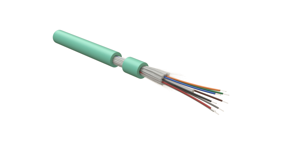 Кабель Hyperline FO-DT-IN-503-8-FRHFLTx-AQ волоконно-оптический 50/125 (OM3) многомодовый купить с доставкой по РФ
