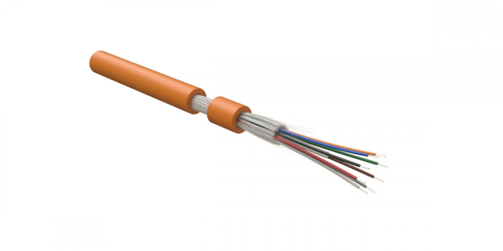 Кабель Hyperline FO-DT-IN-62-2-FRHFLTx-OR волоконно-оптический 62.5/125 (OM1) многомодовый внутренний, FRHFLTx IEC 60793-2-10, –60°C – +70°C, оранжевый купить с доставкой по РФ