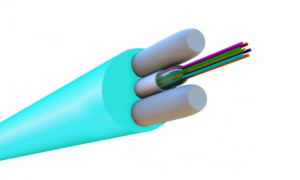 Кабель Hyperline FO-STFR-IN-503-1-LSZH-AQ  волоконно-оптический 50/125 (OM3) многомодовый водоблокирующий гель, усиленный стеклопластиковыми стержнями, внутренний, LSZH, нг(А)-HF, бирюзовый (aqua) купить с доставкой по РФ